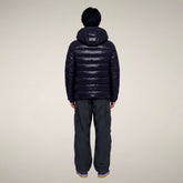 Men's Puffer Jacket Florian in Blue Black - FW26 Man | Save The Duck