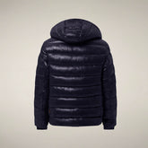 Men's Puffer Jacket Florian in Blue Black - FW26 Man | Save The Duck