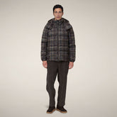Piumino uomo Gibson a quadri grandi marrone - Gallery FW26 | Save The Duck