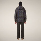Piumino uomo Gibson a quadri grandi marrone - Gallery FW26 | Save The Duck