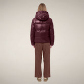 Women's Puffer Jacket Biddy in Wine Red - Preview FW26 Woman | Save The Duck