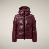 Women's Puffer Jacket Biddy in Wine Red - Preview FW26 Woman | Save The Duck