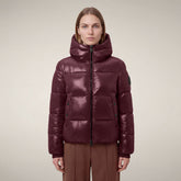 Women's Puffer Jacket Biddy in Wine Red | Save The Duck