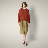 Piumino donna Desi rosso terra di Siena - Piumini Donna Animal-Free | Save The Duck