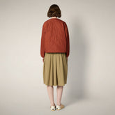 Piumino donna Desi rosso terra di Siena - Piumini Donna Animal-Free | Save The Duck