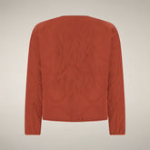 Piumino donna Desi rosso terra di Siena - Piumini Donna Animal-Free | Save The Duck