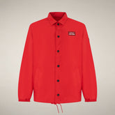 Giacca uomo Leni verde lime con stampa New York | Save The Duck
