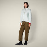 Piumino donna animal-free Pearl azzurro ghiaccio - Short puffer jackets | Save The Duck