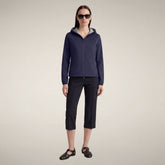 Women's Hooded Jacket Stella in Navy Blue - Jackets | Save The Duck