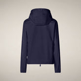 Women's Hooded Jacket Stella in Navy Blue - Jackets | Save The Duck