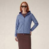 Women's Hooded Jacket Stella in Cornflower Blue | Save The Duck