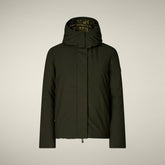 Parka donna animal free Elaine verde scuro - Padded jackets | Save The Duck