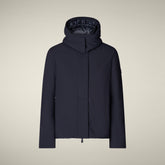 Parka donna animal free Elaine blu nero - Padded jackets | Save The Duck