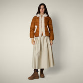 Piumino donna animal free Honey marrone caramello - Piumini Donna Animal-Free | Save The Duck