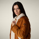 Piumino donna animal free Honey marrone caramello - Piumini Donna Animal-Free | Save The Duck