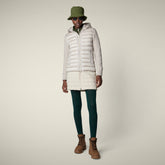 Giacca donna Ozma beige chiaro - Short puffer jackets | Save The Duck