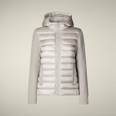 Giacca donna Ozma beige chiaro - Short puffer jackets | Save The Duck