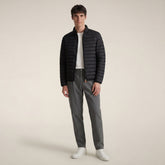 Animal-free Herren-Steppjacke Alexander in Schwarz - New in Man SS26 | Save The Duck
