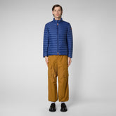 Man's animal free puffer jacket Alexander in eclipse blue - New season's heroes | Save The Duck