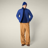 Piumino animal free uomo Alexander blu elettrico - Piumini Uomo Animal-Free | Save The Duck