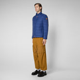 Man's animal free puffer jacket Alexander in eclipse blue - New season's heroes | Save The Duck