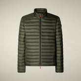 Piumino uomo animal-free Alexander verde terra - Piumini Uomo Animal-Free | Save The Duck