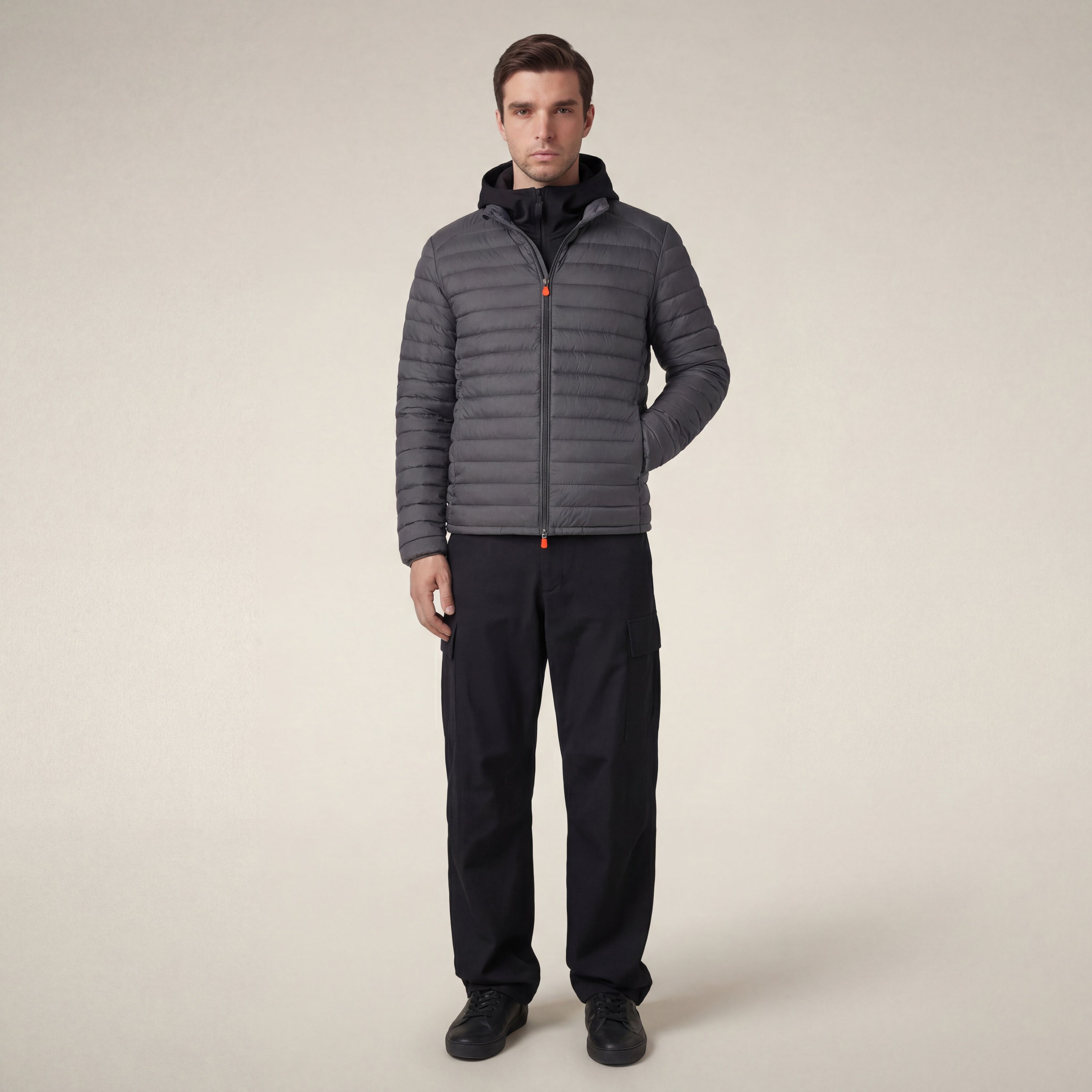 Men's Elegant and Sporty Puffer Jackets - Animal-Free