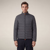 Doudoune Alexander gris orage pour homme | Save The Duck