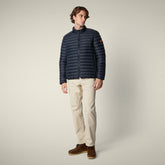 Piumino animal-free uomo Donovan blu nero - Piumini Uomo Animal-Free | Save The Duck