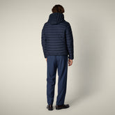 Piumino uomo animal free Malcolm blu navy mélange - Bureau Uomo | Save The Duck