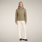 Damen-Steppjacke Adalyn in Steinbeige | Save The Duck