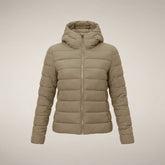 Damen-Steppjacke Adalyn in Steinbeige | Save The Duck