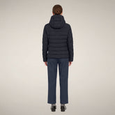 Damen-Steppjacke Adalyn in Blau-Schwarz - Damen Animal Free Steppjacken | Save The Duck
