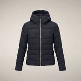 Damen-Steppjacke Adalyn in Blau-Schwarz - Damen Animal Free Steppjacken | Save The Duck