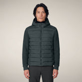 Piumino uomo Fen verde nero | Save The Duck