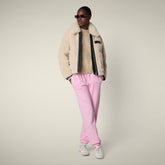 Giacca donna Hester in shearling animal free beige crema - Faux Fur | Save The Duck