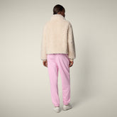 Giacca donna Hester in shearling animal free beige crema - Faux Fur | Save The Duck