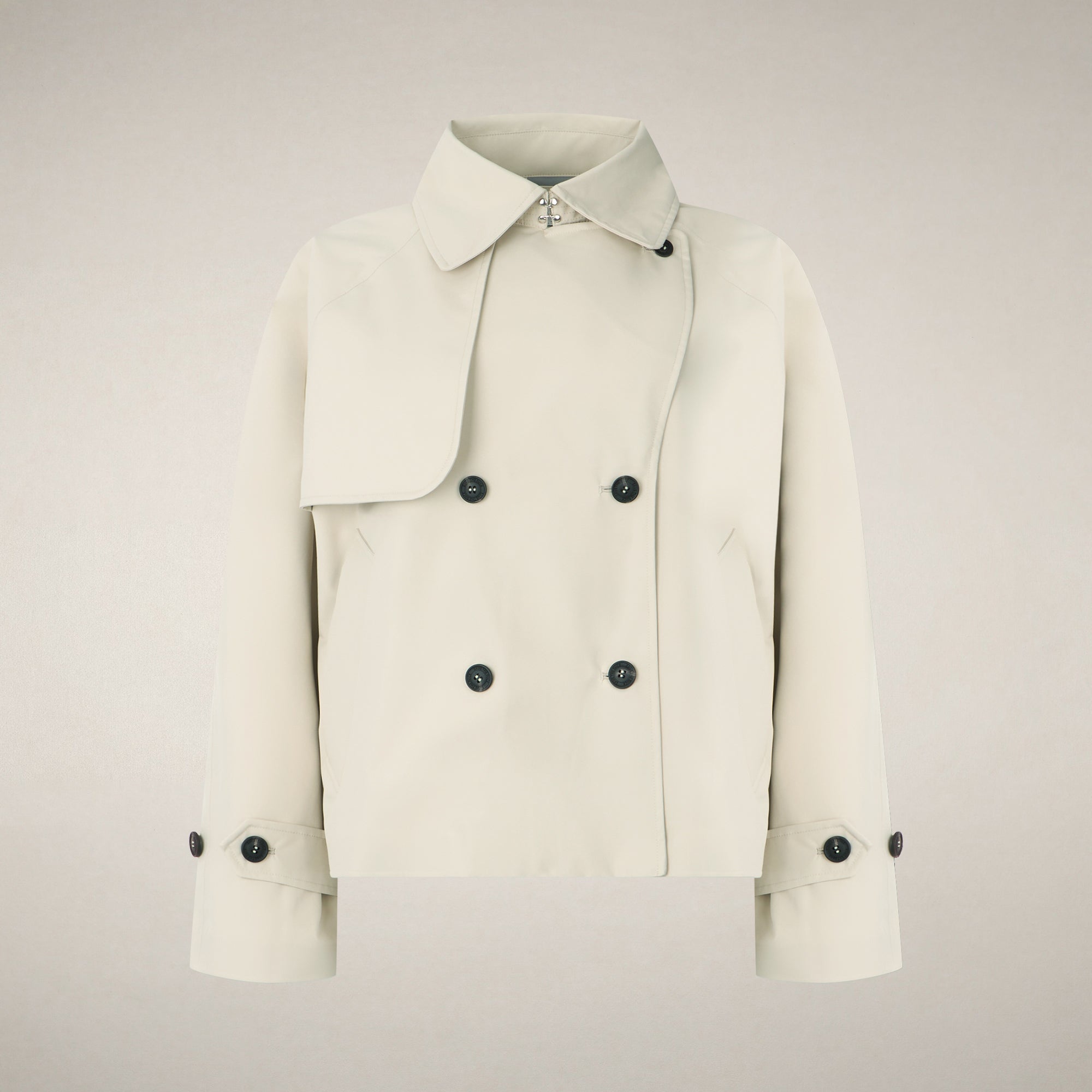 LERTREEUK Giacca Impermeabile Donna In EVA Trasparente – Cappuccio E Cintura Regolabile, Morbida E Asciugatura Rapida, Lunghezza 110 Cm
