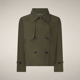 Giacca impermeabile donna Garbo verde serpente - Giacche | Save The Duck