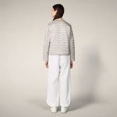 Women’s puffer jacket Zina in Rainy Beige - WARMER | Save The Duck