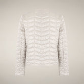 Women’s puffer jacket Zina in Rainy Beige - WARMER | Save The Duck