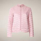 Women’s puffer jacket Zina in Bubble Pink - WARMER | Save The Duck