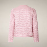 Women’s puffer jacket Zina in Bubble Pink - WARMER | Save The Duck
