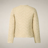 Women’s puffer jacket Tamina in Shore Beige - WARMER | Save The Duck