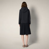 Women's Hoodie Dorina in Black - Asap - Smartleisure Clothing | Save The Duck