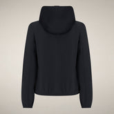 Women's Hoodie Dorina in Black - Asap - Smartleisure Clothing | Save The Duck