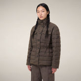 Damen-Steppjacke Lottie in Herbst-Hahnentritt | Save The Duck