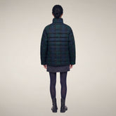 Piumino donna Lottie a quadri neri | Save The Duck