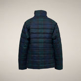 Piumino donna Lottie a quadri neri | Save The Duck