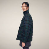 Piumino donna Lottie a quadri neri | Save The Duck